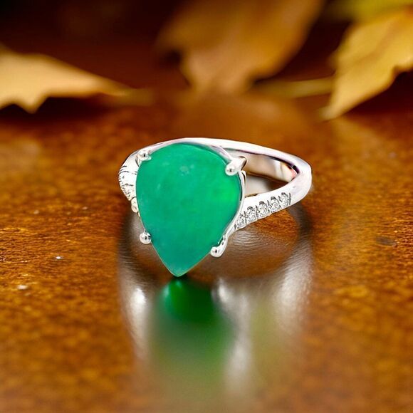 Natural Emerald Diamond Ring Size 7 14k Gold 7.17 TCW Certified $4,975 401576 - Picture 10 of 13